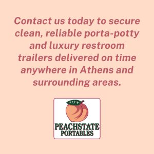 Contact PeachState Portables for sporting events and luxury restroom trailers.